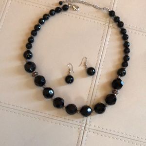 Necklace and earrings